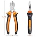 BOENFU Wire Cutter for Artificial Flowers and Crafts, 6 inch Side Cutters Chicken Wire Cutters Heavy Duty Diagonal Cutting Pliers Wire Clippers, Orange