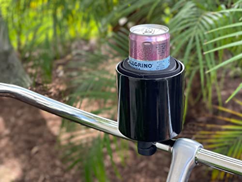 Kroozie XL- Gloss Black Bike Cup Holder - Handlebar Cup Holder for Bike, Scooter, Electric Bike, Bicycle, Wheelchair, Walker, Boat, Treadmill and More … - Thumbnail 5
