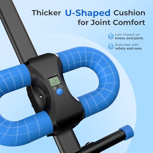 OWLSKY Ab Machine, Adjustable Ab Trainer Machine for Abs Workout at Home Gym, Foldable, Knee Protection, LCD Monitor, Device Holder, 400 LBS,Abdominal Trainer for Stomach Workout,Blue by OWLSKY - Image 8
