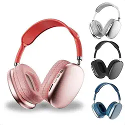Fone de Ouvido Bluetooth Sem Fio com Microfone –Dobrável com Rádio FM, Cartão SD e Bateria Recarregável – Confortável e Portátil para Música e Chamadas (Rosa)