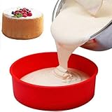 LIMPIEZA FÁCIL Y BRILLANTE: este molde para pasteles redondo y duradero es apto para lavavajillas, reutilice sin deformación, sin decoloración. Molde para hornear antiadherente y resistente apto para lavavajillas, horno, microondas, congelador.