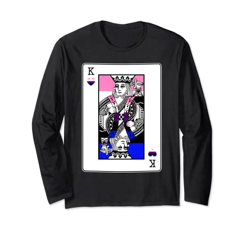 Genderfluid Drapeau de fierté LGBT-Q Manche Longue