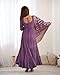 Heni Fashion Indian Style Pure Soft Ramansilk Chanderi Churidar Sleeve Anarkali Gown Set with Dupatta