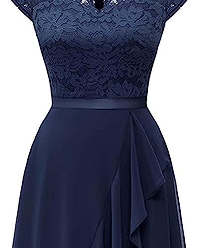 Robe maxi asymétrique en mousseline idéale pour invitée de mariage