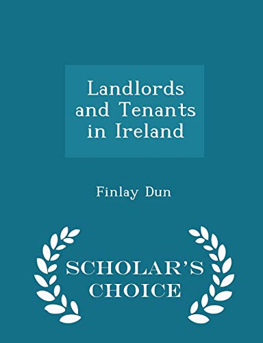 Landlords and Tenants in Ireland - Scholar's Ch... 1296379078 Book Cover