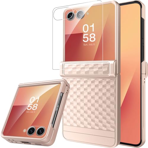 Miimall �Ή� Galaxy Z Flip 7 �t���J�o�[ ���^ ���C�����X�[�d �}�b�g �t�B�����t�� �X�g���b�v������ �q���W�ی� for Samsung Flip 7 Cover �ϏՌ� �o���p�[ ����~�� �y�� ��� �M�����N�V�[�t���b�v 7 