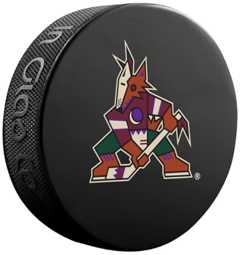Inglasco Souvenir Hockeypuck Sher-Wood Basic Logo Coyotes Cover