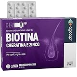Cherabiotin, integratori a base di Biotina, Cheratina e Zinco. Vitamine per unghie e pelle...
