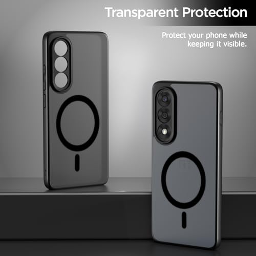 Image of Amazon Basics TPU+PC Back Cover for OnePlus Nord 5 5G Compatible with Mag-Safe Smoke Back | Shockproof Design | Hard Transparent Back Case (Black Smoke Mag-Safe)