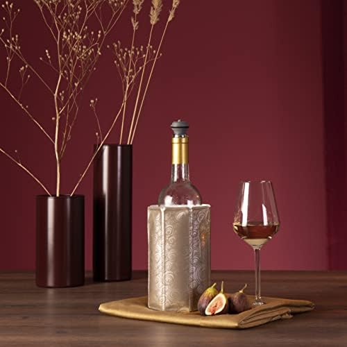 Vacu Vin Rapid Ice Wine and Champagne Cooler Set - Platinum