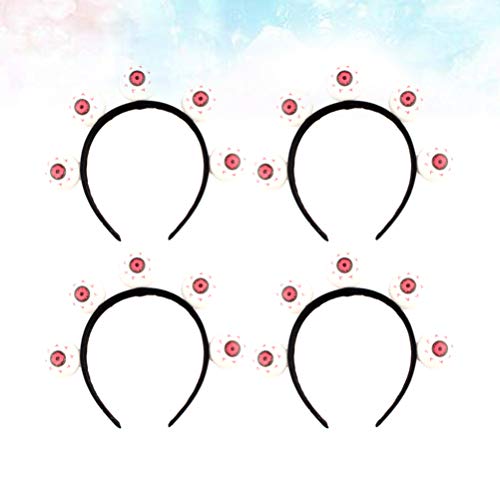 Bonito Ombro 4 pçs Halloween Eyeball Headdress Ball Head Boppers Eyeball Headband Hair Hoop Hair Acc