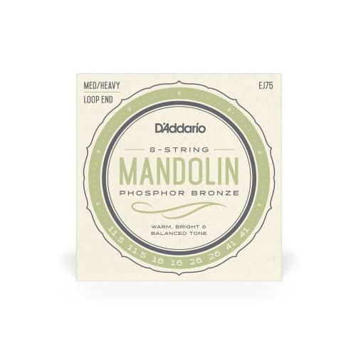 DADDARIO EJ75 Mandolin Strings Phosphor Bronze Medium/Heavy [11.5-41]