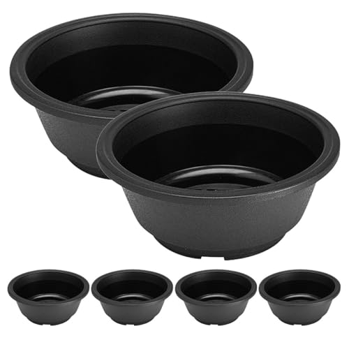 MAGICLULU 6 Piezas Maceta de Plástico para Plantas Suculentas Fondo Hueco y Resistente, Contenedor para Plantas No Fácil de Deformar Adecuado para Tiendas de Flores