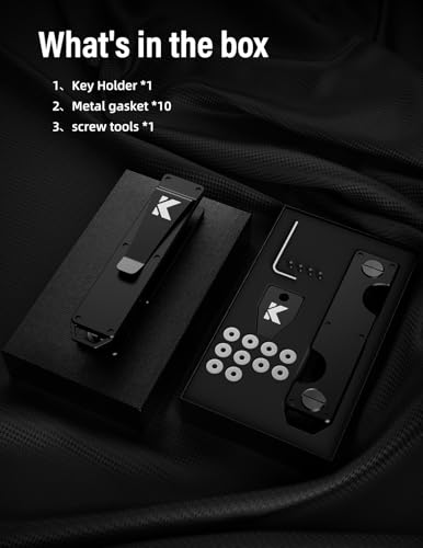 Image of Key Organizer Key Holder Compact Key Case Minimalist Metal Key Chain Key Holder for Keychain Secures 8-10 Keys EDC