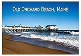 Old Orchard Beach, Maine, Pier, ME, Beach, Boardwalk, Park, Travel, Souvenir Magnet 2 x 3 Fridge Magnet