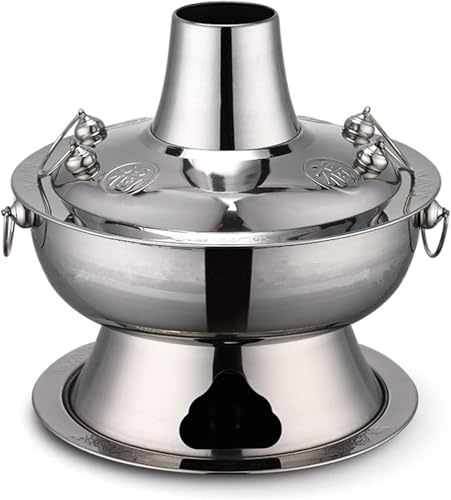 Olla Hot Pot tradicional chino cobre 28cm plateada miniatura 1