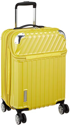 [トラベリスト] スーツケース ジッパー トップオープン モーメント 機内持ち込み可 35L 54 cm 3.4kg イエローカーボン