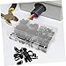 ARTIBETTER 200pcs Clips Nylon Cable Clamps Assortment Kit Easy to Install Wire Holders for Home Office Industrial Use Nylon Material Space-saving Design Storage Box