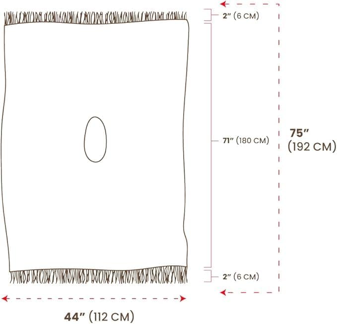 Miniatura 6 de Gamboa Alpaca Wool Poncho for Mens Mexican Pancho with Hood Cowboy and Western Style Adult Ponchos
