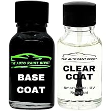 AUTO PAINT DEPOT Basecoat & Clearcoat Touch Up Paint in Bottle with Brush in Lid 1.0 OZ KIT - Compatible With 1996 Dodge Turquoise T92, PPC - MADE IN THE USA