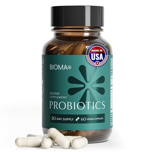 BIOMA Probiotics - Digestive Health Probiotic - Gut Support for Men & Women with Xylooligosaccharides, Tributyrin & Bifidobacterium - Vegan & Gluten Free - 60 Delayed-Release Capsules (30-Day Supply)