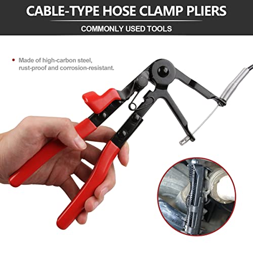 Yantone Hose Clamp Pliers Flexible Cable Type Swivel Pincer Pliers For Removal And Installation Of Ring Type Or Flat Band Clamp #TOP1