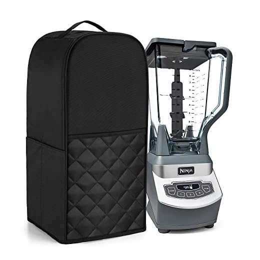 Luxja Blender Cover Compatible with Ninja Foodi, Cover for Ninja Foodi Blender, Black(quilted)