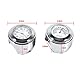 Fydun Lenkerhalterung Uhr 7/8 1 Lenker Uhr Tisch Thermometer Temp Aluminiumlegierung Wasserdichtes Lenkstange Vorwahlknopf Taktgeber und Thermometer (Weiß)