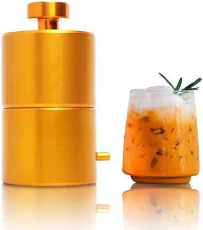 Ice Ball Press Kit, Ice Ball Maker, Transparent Ball Ice Machine, Aluminum Ice Ball Press, for Whiskey (Silver 55mm)