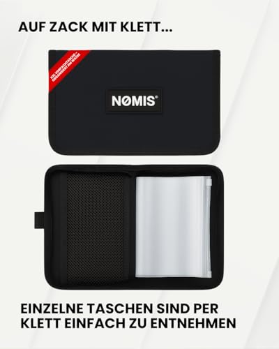 NØMIS XXL Vorfachtasche Angeln | Angeltasche | Hakentasche | Perfekter Organizer für Angelsets und Angelmontagen | Vorfachmappe Angeln | Angelscheinmappe | Meeresangeln Angelzubehör