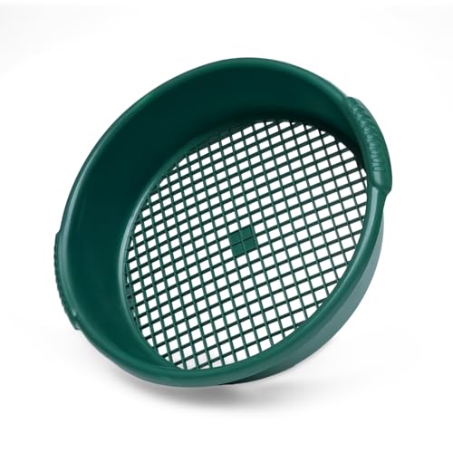 Besto Garden Sieve Soil Sieve Plastic Large Riddle Garden Sieve - Ideal Gardening Tool, Soil Sifter and Compost Filter (Green)