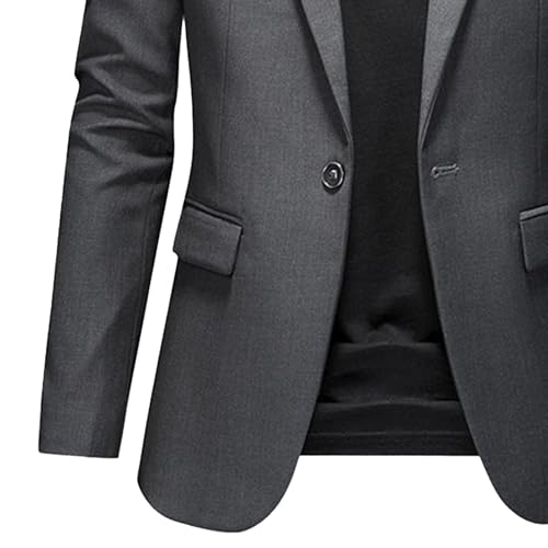 Men's Peak Lapel Blazer Casual Slim Fit Daily Business Party Jackets One Button Tuxedo Jacket Dinner Coat3