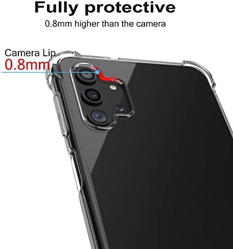 Migeec For Samsung Galaxy A32 Case - Crystal Clear Hybrid Material Covers Air Cushion Gel Bumper Technology Full Protection Phone cases for Samsung Galaxy A32