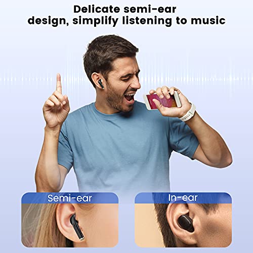 TICWRIS Bluetooth Kopfhörer in Ear, Bluetooth 5.1 Kabellose Ohrhörer mit Mikrofon, 36 Std Spielzeit Touch Control Sport Wireless Earphone für Smartphone/Laufen, Type C - Image 7