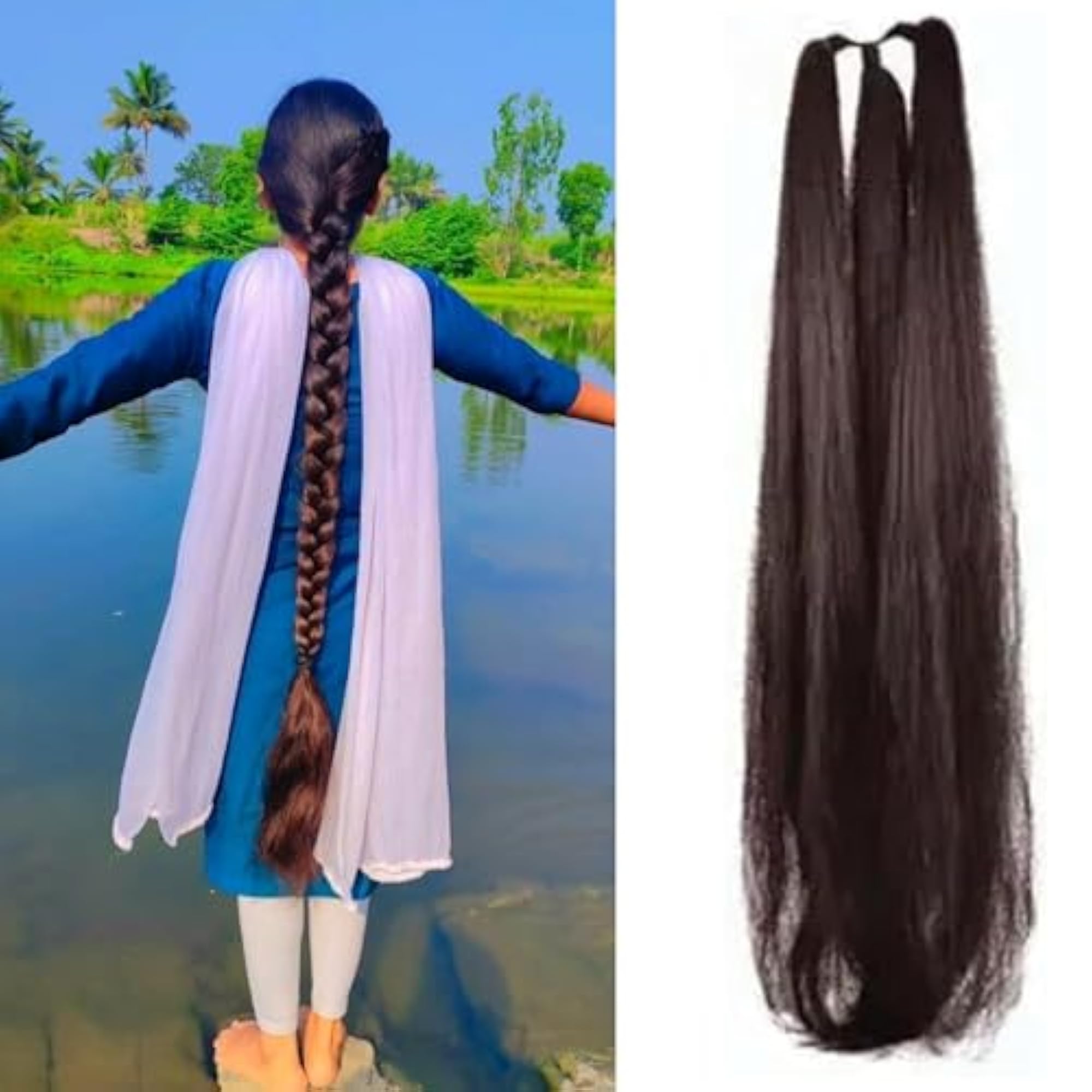 Brown Choti Instant Hair Extension for Women