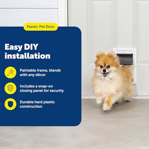 PetSafe Plastic Dog & Cat Door, Pets Up to 15 lb, Small - image 2