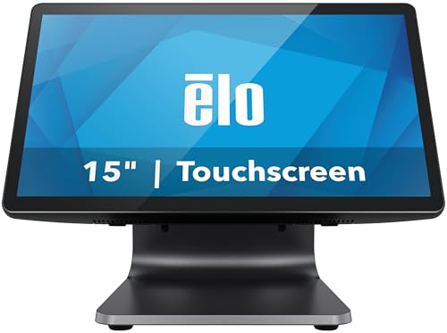 Elo E-Series - Computadora con pantalla táctil de 3-15.6 pulgadas, 10 táctiles, 1920 x 1080, sin sistema operativo, procesador N97, 8 GB de RAM, SSD de 128 GB, WiFi, gris oscuro