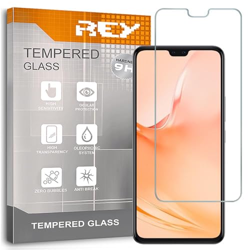 REY 2X Protector Pantalla para Vivo S7 - V20 Pro 5G - S12 - V23 - V23 Pro, Cristal Vidrio Templado Premium