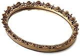 Taymor Antique Oval Mirror Trays, Gold