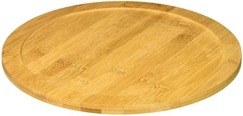 Bamboo Lazy Susan Turntable with Rim, 10" Diameter