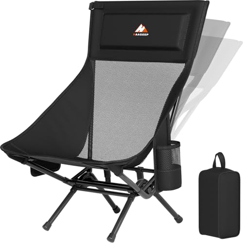 Armless Rocking Camping Chair for Adults, Portable Folding...