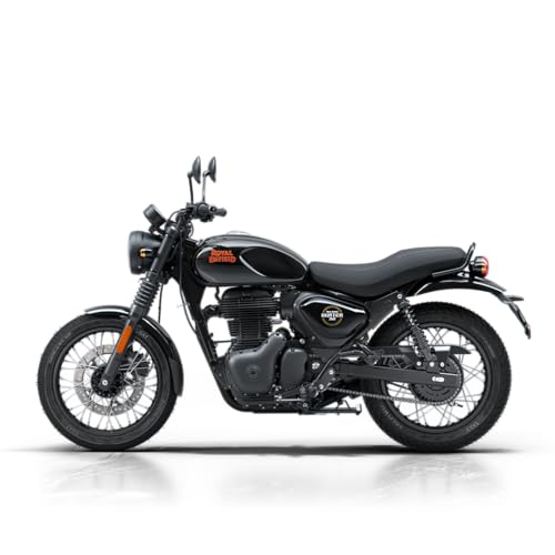 Image of Royal Enfield Hunter 350 with Disc & Spoke Wheels Motorcycle (Factory Black) Booking for Ex-Showroom Price