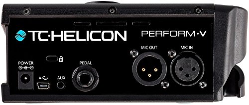 TC Helicon PERFORM-V Ultimate Mic Stand-Mount Vocal Processor für schnellen und einfachen Sound in Studioqualität mit erweiterbaren Effekten