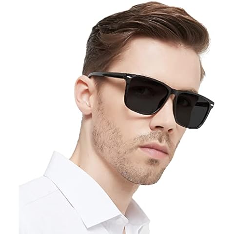 WEMOOTANTS Men's Reading Sunglasses 3.0 Big Square Readers Glasses 100 125 150 175 200 225 250 275 300 350 400 Spring Hinges (Black 3.00) Cover