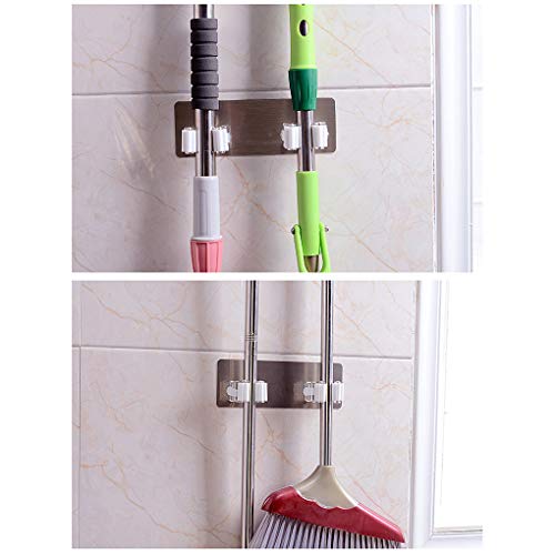 Wall Mounted Mop Titular Escova Broom Hanger armazenamento Rack Banho Organizer Hanging Cachimbo Hoo