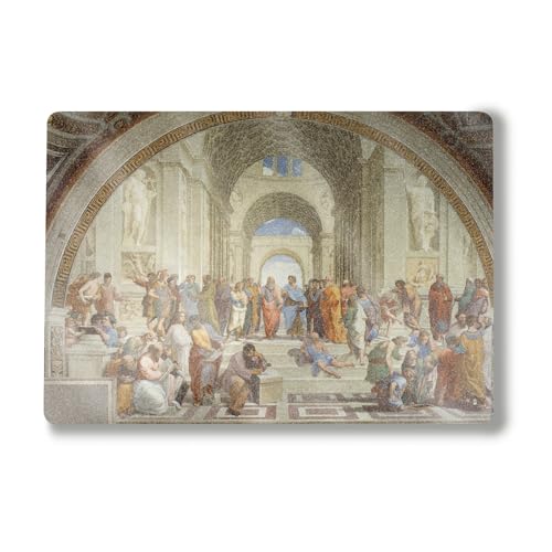 Glossy Glitter Laptop Skin Compatible with Surface Laptop 7 15" (2024) - School of Athens - Premium 3M Vinyl Protective Wrap Decal Cover - Easy to Apply | Crafted in The USA by MightySkins