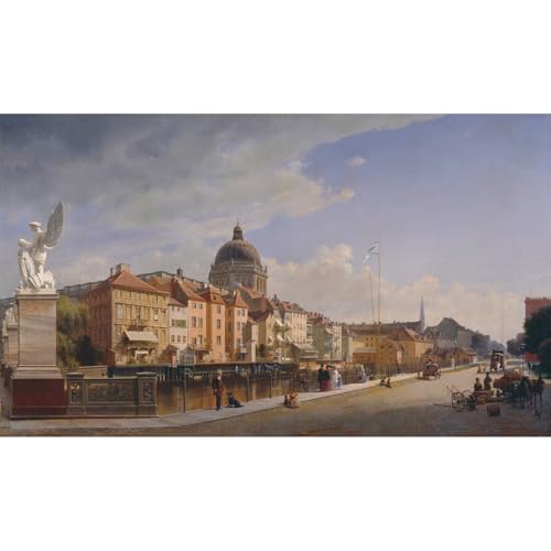 Impression sur toile Eduard Gaertner grand tableau pour decoration salon et bureau elegant