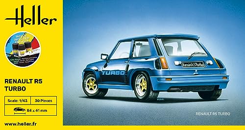 Kit modelo Renault R5 Turbo 1/43 Heller miniatura 3