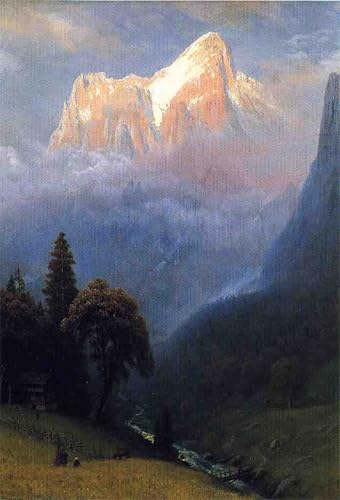 Carteles decorativos Albert Bierstadt pintura de tormenta para salón
