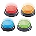 IQ Toys Light and Sound Game Show Buzzers Set of 8, Question and Answer Buzzers, Buzzers for Game Shows, Classroom Quizzes and Family Game Night, 4 Light Bars and 4 Individual Game Buzzers